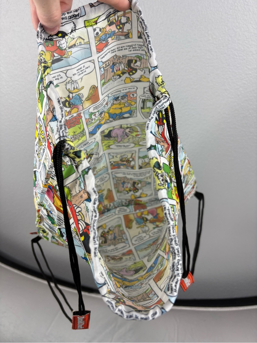 Donald Duck Retro Cartoons Drawstring Backpack - Picture 6 of 7